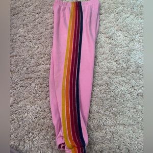 Pink aviator, nation sweatpants